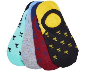 Urban Classics Reccyled Yarn Invisbile Palmtree Socks 4-Pack Multicolor-43-46