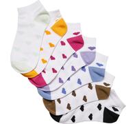 Urban Classics Sneaker-Socken Recycled Yarn Heart – 7er-Pack, Unisex, Gr. 43-46, Bunt