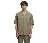 Urban Classics Hemd Relaxed Seersucker Short Sleeve Shirt TB6409 Paleolive-M
