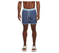Urban Classics Herren-Badehose Retro Swimshorts mit Kordelzug vintageblue/oceanblue 3XL