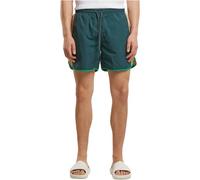 Badeshorts URBAN CLASSICS "Urban Classics Retro Look Swim Shorts", Herren, Gr. 4XL, US-Größen, bottlegrün, 100% Nylon, Badehosen Badeshorts (84369744-4XL) bottlegrün