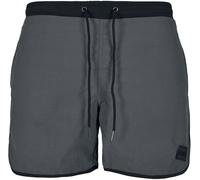 Urban Classics Retro Swimshorts Männer Badeshort Charcoal Basics, Streetwear