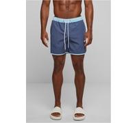 Urban Classics Badehose Retro Swimshorts – schnelltrocknend, Kordelzug, vintageblue/oceanblue, 5XL