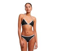 Urban Classics Bikini-Set Ladies Retro Triangle – Schnürung, recyceltes Material – Schwarz/Weiß L