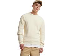 Urban Classics Pullover TB6763 Rib Basic, Herren, Rundhals, 100% Baumwolle, sandweiß, 5XL