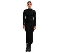 Urban Classics Rib Mockneck Langarm-midikleid