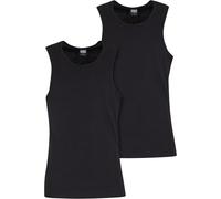 Urban Classics Ribbed Undershirt 2-Pack Tank-Top schwarz in S