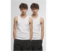 Urban Classics Ribbed Undershirt 2-Pack TB7650A White-4XL