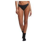 Panty URBAN CLASSICS "Urban Classics Ladies Rip Slip 3-Pack", Damen, Gr. M, blk, blk, blk, 92% Nylon, 8% Elasthan, unifarben, Unterhosen Panty (42063968-M) blk, blk, blk