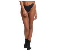 Panty URBAN CLASSICS "Urban Classics Ladies Rip Tanga 3-Pack", Damen, Gr. L, blk, blk, blk, 92% Nylon, 8% Elasthan, unifarben, Unterhosen Panty (99961731-L) blk, blk, blk