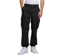 Urban Classics Cargohose Ripstop Loose Fit Schwarz Größe 38
