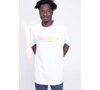 Urban Classics - Script Logo White - T-Shirt - Weiß - S - 100% Baumwolle Weiß S