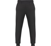 Jogginghose URBAN CLASSICS "Urban Classics Scuba Basic Sweatpants", Herren, Gr. L, US-Größen, schwarz, 95% Polyester, 5% Elasthan, unifarben, normal, Hosen Jogginghose (48430562-L) schwarz
