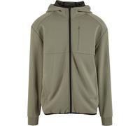 Urban Classics Scuba Zip Pocket Hoody Fleecejacke grün in L