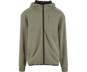 Urban Classics Scuba Zip Pocket Hoody Fleecejacke grün in S