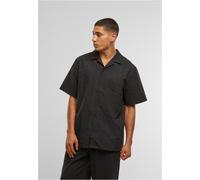 Urban Classics Seersucker Resort Shirt TB7569 Black-XL