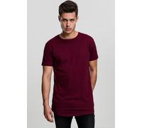 Urban Classics - Shaped Long Port - T-Shirt - Weinrot - S - 100% Baumwolle,Jersey Weinrot S