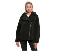 Urban Classics Ladies Sherpa Biker Jacket in Gr. L in Schwarz