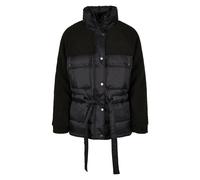 Urban Classics Damen Pufferjacke Sherpa Mix – Schwarz – Größe XL