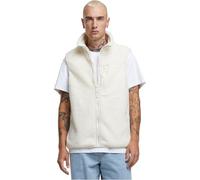 Urban Classics Herren Weste Sherpa Vest, Männer Weste mit hohem Kragen, Fronttasche mit Reißverschluss, Sherpa-Stoff
