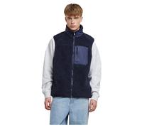 Steppweste URBAN CLASSICS "Urban Classics Sherpa Vest", Herren, Gr. XXL, navy, 100% Polyester, Westen Steppweste (88561810-XXL) navy