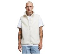 Steppweste URBAN CLASSICS "Urban Classics Sherpa Vest", Herren, Gr. XL, beige (sandweiß), 100% Polyester, Westen (40482755-XL) sandweiß