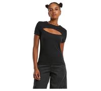 Urban Classics Ladies Short Cut Out Tee Black, 5XL
