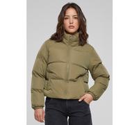 Winterjacke URBAN CLASSICS "Urban Classics Damen Ladies Short Peached Puffer Jacket" Gr. M, grün (tiniolive) Damen Jacken (54654724-M) tiniolive