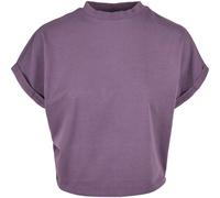 Urban Classics T-Shirt Damen Pigment Dye Cut On Sleeve – 100% Baumwolle Rundhals, duskviolet Gr. XXL