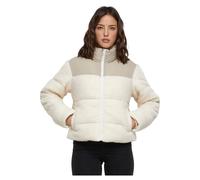 Urban Classics Short Sherpa Mix Puffer Jacket Wet Sand/sand Größe: XL | Leichte Jacken Outlet | Damen | Braun