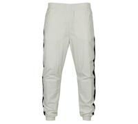 Urban Classics Side Striped Crinkle Track Pants Wht/blk Größe: L | Jogginghosen Outlet | Unisex