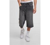 Urban Classics - Skater Shorts With Drawcord Black Washed - Shorts - Schwarz - W33 - 100% Baumwolle Schwarz W33