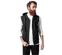 Urban Classics Men's TB1244-Sleeveless Terry Zip Hoody Hooded Sweatshirt, Black, 4XL