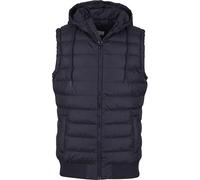 Urban Classics Small Bubbled Hooded Vest, Größe: S; Farbe: Black/Black