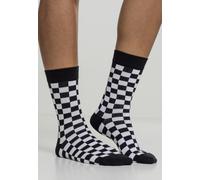 Urban Classics Socken Checker Socks 2-Pack Black/White-43-46