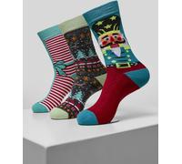 Urban Classics Socken Christmas Nutcracker Socks 3-Pack Multicolor-35-38