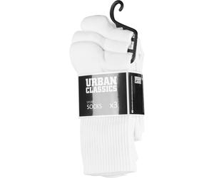 Urban Classics Socken Sport Socks 3-Pack White-35-38