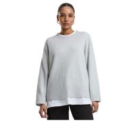 Urban Classics Rundhalspullover Soft Oversized, unifarben, Rundhals, Damen M, Lightasphalt
