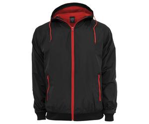 Urban Classics - Softshelljacke für Herren (Schwarz/Rot)