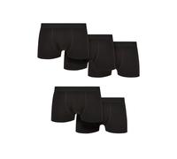 Urban Classics Solid Organic Cotton Boxer Shorts 5-Pack in Gr. S in Schwarz