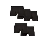 Urban Classics Solid Organic Cotton Boxer Shorts 5-Pack in Gr. 3XL in Schwarz
