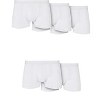 Urban Classics Solid Bio-Baumwoll-Boxershorts 5er-Pack Unterwäsche - Weiß XXL
