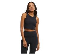 Muskelshirt URBAN CLASSICS "Urban Classics Ladies Sports Top Rib Ladies Sports Top Rib", Damen, Gr. S, schwarz, 75% Polyimid, 25% Elasthan, unifarben, skinny fit, Racerback, Shirts (29497358-S) schwar