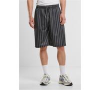 Urban Classics Sportshorts Pinstripe Trackshorts TB7384 Black/White-L