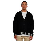 Urban Classics Herren Cardigan TB5547 Sporty Boxy Schwarz XXL