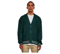 Strickjacke URBAN CLASSICS "Urban Classics Herren Sporty Boxy Cardigan" Gr. XL, grün (bottlegrün) Herren Strickjacken (73787853-XL) bottlegrün