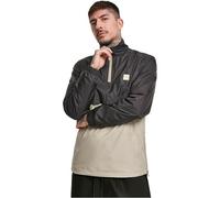 Urban Classics Stand Up Collar Pull Over Jacket Black/Concrete L