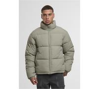 Winterjacke URBAN CLASSICS "Urban Classics Crinkle Puffer Jacket", Herren, Gr. 4XL, paleolive, 100% Nylon, unifarben, normal, amerikanischer Ausschnitt, Jacken Winterjacke (31712228-4XL) paleolive