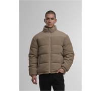Urban Classics Steppjacke Fabric Mix Teddy Puffer Jacket TB7940 Darktaupe-2XL