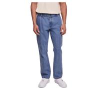 Urban Classics Herren Jeans TB6356 – Straight Leg Cargo – Light Blue Washed – Größe 30